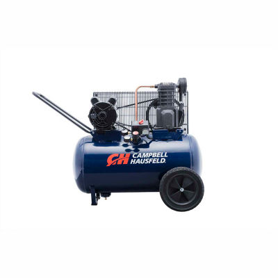 Campbell Hausfeld® VT6290, Electric Air Compressor, 2 HP, 20 Gallon, Horizontal, 5.5 CFM