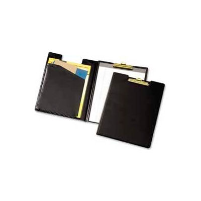Cardinal® Sealed Vinyl Clip Folder with Pad, Legal-Size, 9-1/2" x 15-1/4", Black