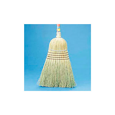Warehouse Broom Yucca/Corn Fiber Bristles, 42" Wood Handle Natural - BWK932YEA