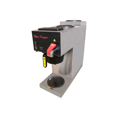 Stainless Steel Coffee Brewer w/ (3) Warming Plates, MRC3AF