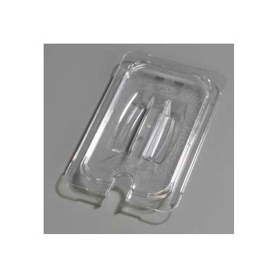 Carlisle 10291U07 - Topnotch® Universal Handled Notched Lid 10-1/4" x 6-3/8", Clear - Pkg Qty 6