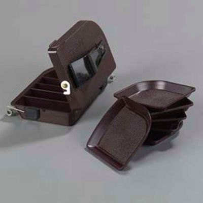 Carlisle 103001 - Money Maid Rectangular Combo Pack W/Six Coin Trays, 6-7/8", 4-1/32", 2-1/4", Brown