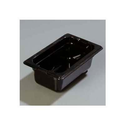 Carlisle 1032003 - Topnotch® One-Ninth Size Pan 6-3/4" x 4-1/4", Black, 2.5" Deep - Pkg Qty 6