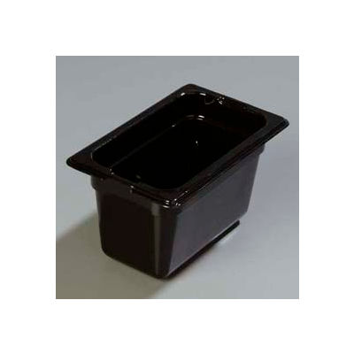 Carlisle 1032103 - Topnotch® One-Ninth Size Pan 6-3/4" x 4-1/4", Black, 4" Deep - Pkg Qty 6