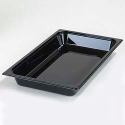 Carlisle 10400B03 - 2-1/2" Deep Pan, 7.6 Qt., 20-3/4" x 12-3/4", Black
