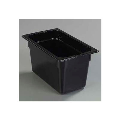 Carlisle 1048203 - Topnotch® 1/4 Size Pan 10-1/4" x 6-3/8", Black - Pkg Qty 6