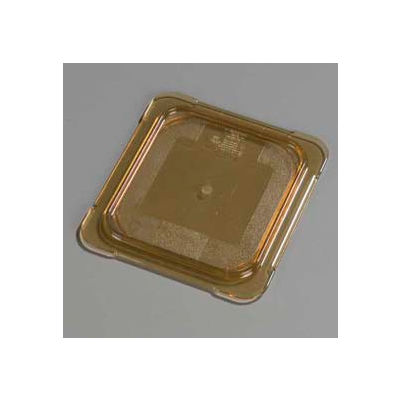 Carlisle 10516U13 - Topnotch® Universal Flat Lid 6-3/4" x 6-3/8", Amber - Pkg Qty 6