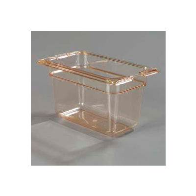 Carlisle 1052113 - Topnotch® One-Ninth Size Pan 6-3/4" x 4-1/4", Amber, 4" Deep - Pkg Qty 6