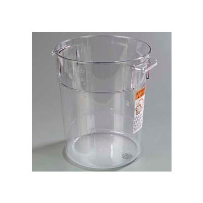 Carlisle 1076907 - Storplus™ Round Container 22 Qt., Clear - Pkg Qty 6