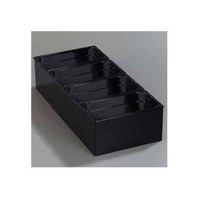 Carlisle 1080603 - Condiment Food Station, with 4 1/6 Size, 4" Deep, Top Notch Food Pans, Black