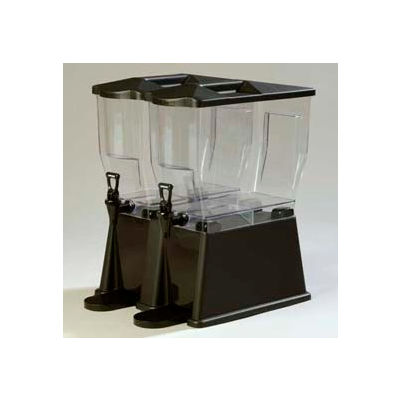 Carlisle 1085103 - Trimline Premium Beverage Server, 3 Gallon, Double Base, Rectangular, Black