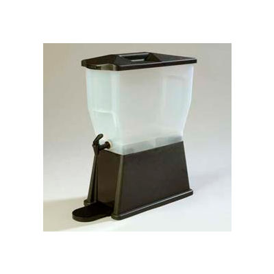 Carlisle 1085203 - Trimline Economy Beverage Server, 3 Gal., Single Base, Rectangular, Clear, Black