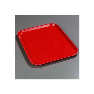 Carlisle 1814FG017 - Glasteel™ Solid Rectangular Tray 18", 14", 3/4", Red - Pkg Qty 12
