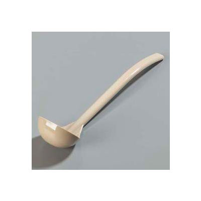 Carlisle 029506 - Carly® Ladle, 9-1/2", 1 Oz., Plain Handle, Beige - Pkg Qty 12