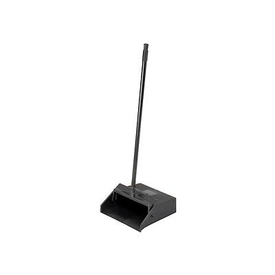 Carlisle Duo-Pan Upright Dustpan w/Metal Handle, Black - 36141003-1