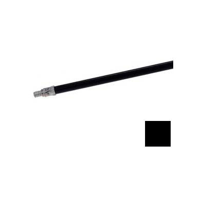 Carlisle Flo-Pac Heavy-Duty Powder Coated Metal Handle w/ Metal Tip 60" / 15/16"D, Black 362027503 - Pkg Qty 12