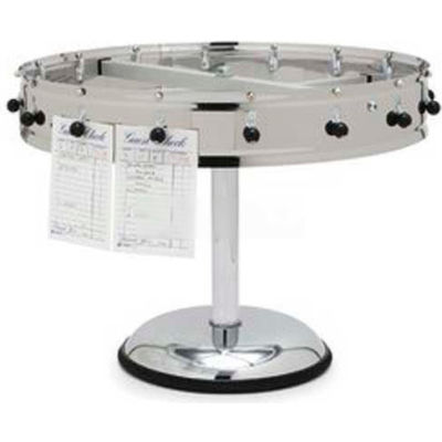 Carlisle 3820MP - 20 Clip Portable Order Wheel, 23", Stainless Steel