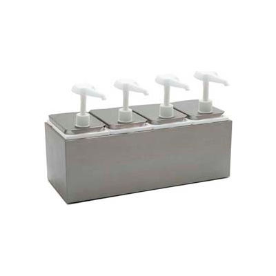 Carlisle 38502 - Standard Pump Dispenser, 2 Pumps & 2-1/2 Quart Jars, 9-5/8" x 7-3/4" x 10-3/4"