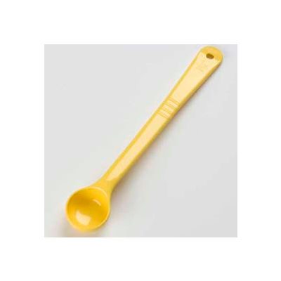 Carlisle 395604 - Solid Measure Miser Spoon, Long Handle 1 Oz., Yellow - Pkg Qty 12