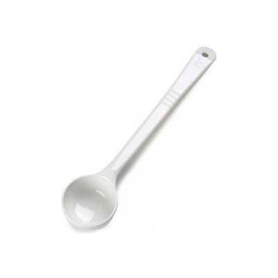 Carlisle 397002 - Solid Measure Miser Spoon, Long Handle 3 Oz., White - Pkg Qty 12
