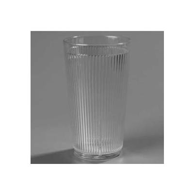 Carlisle 401255 - Crystalon® Stack-All® SAN Tumbler 12 Oz., Rose, Ribbed Texture - Pkg Qty 48