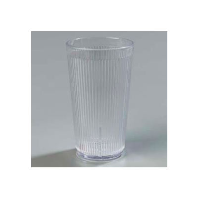 Carlisle 401607 - Crystalon® Stack-All® SAN Tumbler 16 Oz., Clear, Ribbed Texture - Pkg Qty 48
