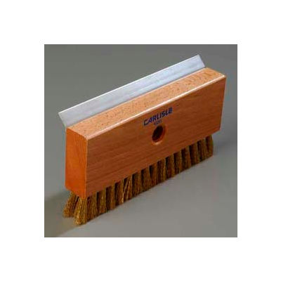 Carlisle 4029100 - Oven Brush & Scraper W/ Brass Wire Bristles (Head Only) 8-1/2" - Pkg Qty 12