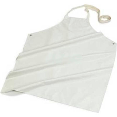 Carlisle 4069100, Wrap Around Nitrile Apron, White, 45"x35" - Pkg Qty 12