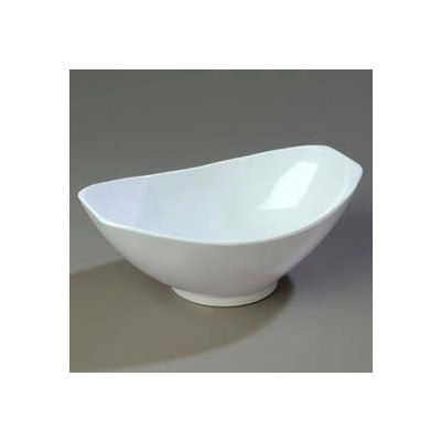 Carlisle 041102 - Scoop Bowl, 4 Quart, 14" x 9", White - Pkg Qty 4