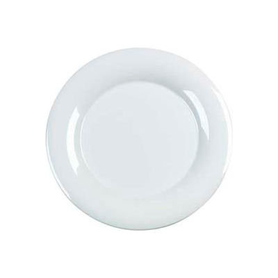 Carlisle 4302402 - Designer Displayware Wide Rim Round Plate 12" x 7/8", White - Pkg Qty 12