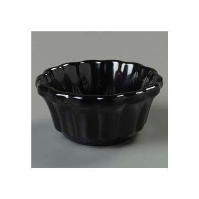 Carlisle 4394303 - Scalloped Ramekin 3 Oz., Black - Pkg Qty 48