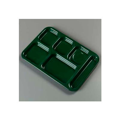 Carlisle 4398808 - Right-Hand Heavy Weight Compartment Tray, Forest Green - Pkg Qty 12