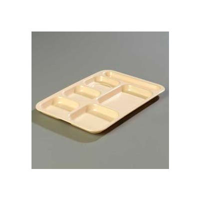 Carlisle 4398825 - Right-Hand Heavy Weight Compartment Tray, Tan - Pkg Qty 12