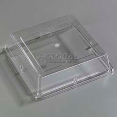 Carlisle 44400C07 - Designer Displayware™ Cover For 12" Wide Rim Square Plate, Clear - Pkg Qty 12