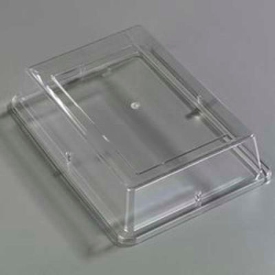 Carlisle 44414C07 - Designer Displayware Cover For 14" x 10" Wide Rim Rectangle Platter, Clear - Pkg Qty 12