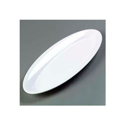 Carlisle 4441802 - Designer Displayware™ Wide Rim Salmon Platter 22" x 8", White - Pkg Qty 4