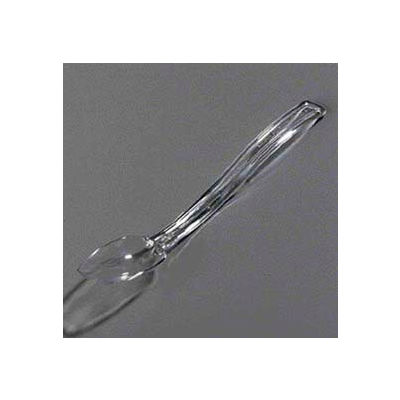 Carlisle 445007 - Solid Spoon, 0.25 Oz., 8", Clear - Pkg Qty 12