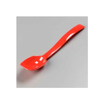 Carlisle 446005 - Solid Spoon, 0.5 Oz., 8", Red - Pkg Qty 12