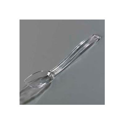 Carlisle 446007 - Solid Spoon, 0.5 Oz., 8", Clear - Pkg Qty 12