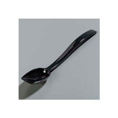Carlisle 447003 - Solid Spoon, 0.8 Oz., 10", Black - Pkg Qty 12