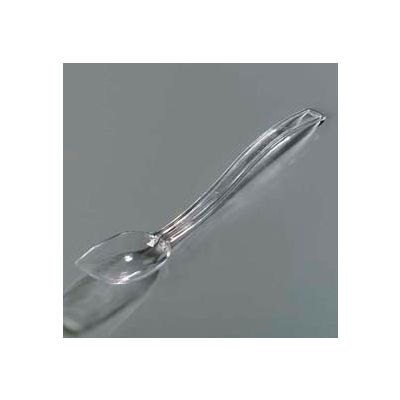 Carlisle 447007 - Solid Spoon, 0.8 Oz., 10", Clear - Pkg Qty 12