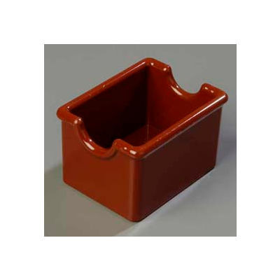 Carlisle 455028 - Sugar Caddy, Holds 20 Packets, Lennox Brown - Pkg Qty 24