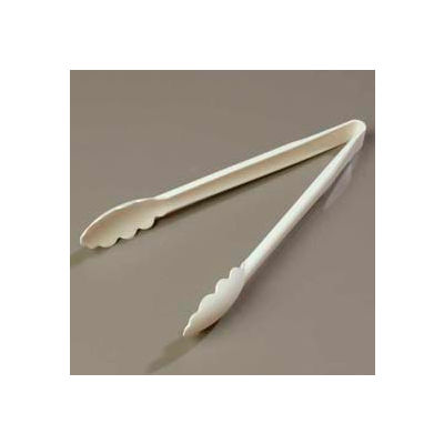 Carlisle 471202 - Carly® Utility Tong 11-3/4", White - Pkg Qty 12