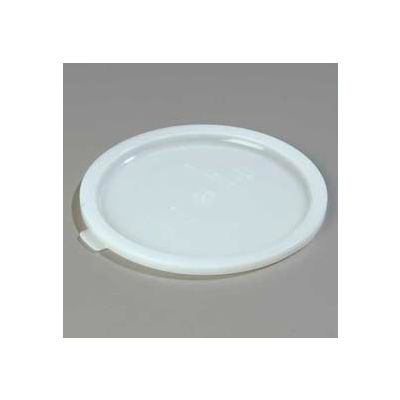 Carlisle 060302 - Bains Marie Food Storage Container Lid 8-7/16" x 3/8", White - Pkg Qty 12