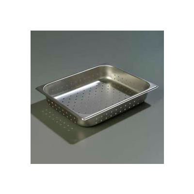Carlisle 607122P - Durapan Light Gauge One-Half Size Perforated Pan 10-3/8" x 12-3/4" x 2.5" Deep - Pkg Qty 6