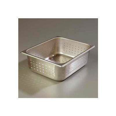 Carlisle 607124P - Durapan Light Gauge One-Half Size Perforated Pan 10-3/8" x 12-3/4" x 4.5" Deep - Pkg Qty 6