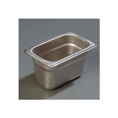 Carlisle 607194 - Durapan™ Light Gauge One-Ninth Size Pan 6-7/8" x 4-1/4" - Pkg Qty 6