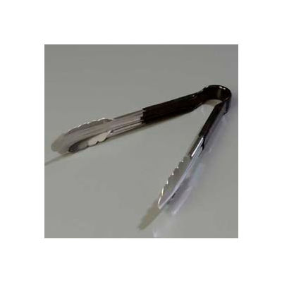 Carlisle 60756003 - Spectrum® Utility Tong 9.5", Black - Pkg Qty 12