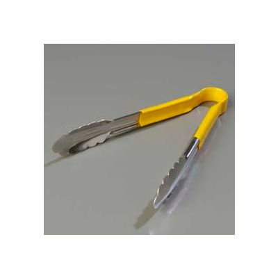 Carlisle 60756004 - Spectrum® Utility Tong 9.5", Yellow - Pkg Qty 12