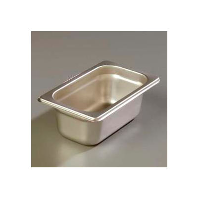 Carlisle 608192 - Durapan™ Heavy Gauge One-Ninth Size Pan 6-7/8" x 4-1/4", 2-1/2" Deep - Pkg Qty 6